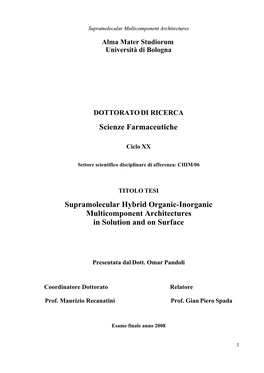 2.2 from Molecular to Supramolecular Chemistry