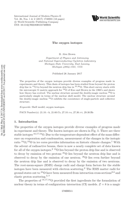 The Oxygen Isotopes