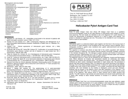 PULSE S. Aureus Latex Slide Test