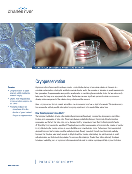 Mouse Embryo and Sperm Cryopreservation