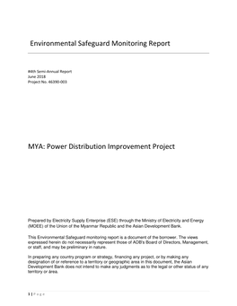 46390-003: Power Distribution Improvement Project