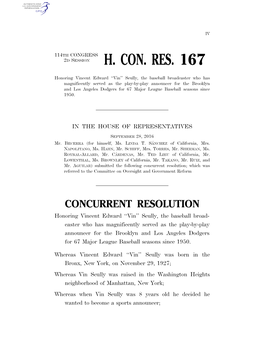 H. Con. Res. 167