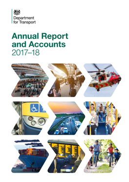 Department for Transport Annual Report and Accounts 2017 to 2018