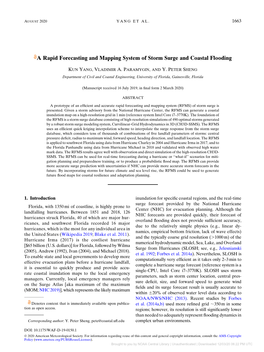 A Rapid Forecasting and Mapping System of Storm Surge and Coastal Flooding