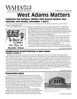 West Adams Matters