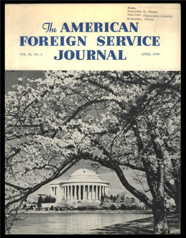 The Foreign Service Journal, April 1949