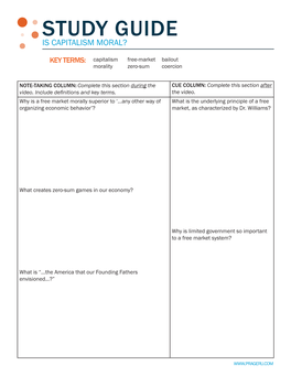 Study Guide Is Capitalism Moral?