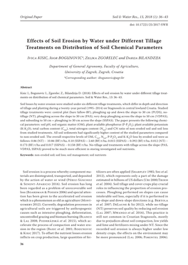 Effects of Soil Erosion by Water Under Different Tillage Treatments on Distribution of Soil Chemical Parameters