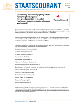 Vaststelling Bestemmingsplan Partiële Herziening Buitengebied - Niet-Grondgebonden Veehouderij (Werknaam: Bestemmingsplan Intensieve Veehouderij)]