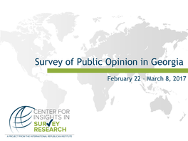 Survey of Public Opinion in Georgia
