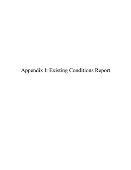 Appendix I: Existing Conditions Report