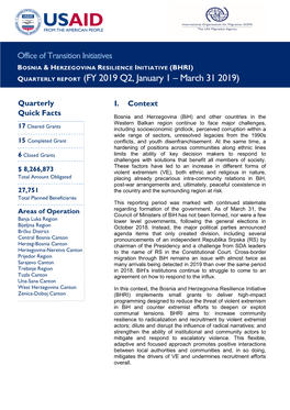 FY 2019 Q2, January 1 – March 31 2019)