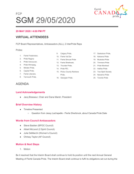 Sgm 29/05/2020