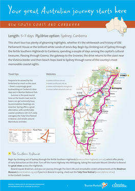 NSW South Coast & Canberra .Indd