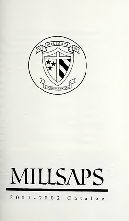 Millsaps College Catalog, 2001-2002