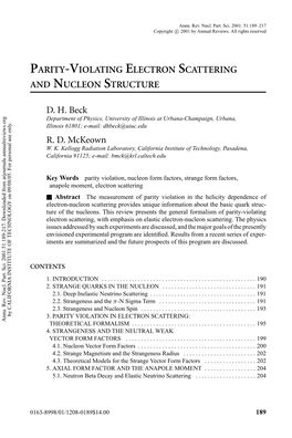 Parity-Violating Electron Scattering and Nucleon Structure