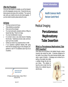 Percutaneous Nephrostomy Tube Insertion
