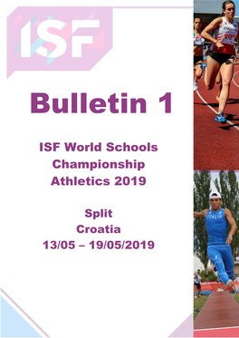 ISF World Schools Championship Athletics 2019