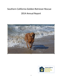 Southern California Golden Retriever Rescue 2014 Annual Report