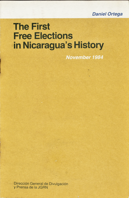 The First Free Elections in Nicaragua's History