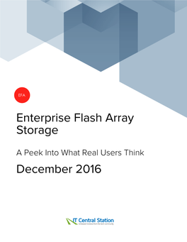 Enterprise Flash Array Storage