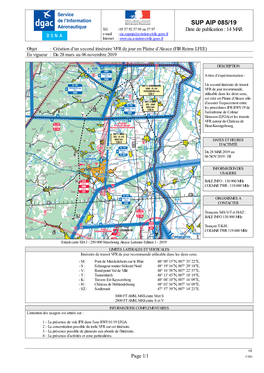 SUP AIP 085/19 Aéronautique