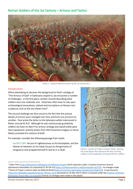 Roman Soldiers of the 1St Century – Armour and Tactics