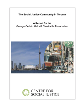 The Social Justice Community in Toronto