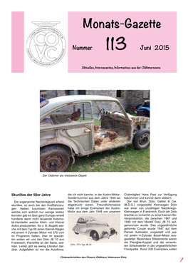 Monats-Gazette #113: Juni 2016