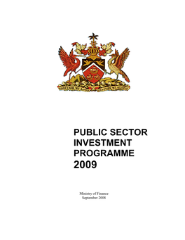 Public Sector Investment Programme 2009