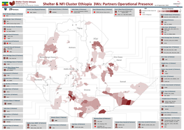 Shelter and NFI Cluster Partners Presense Map 3Ws September