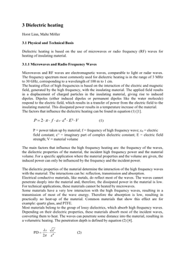 Dielectric Heating