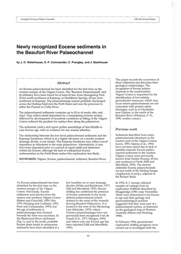 Newly Recognised Eocene Sediments in the Beaufort River Palaeochannel