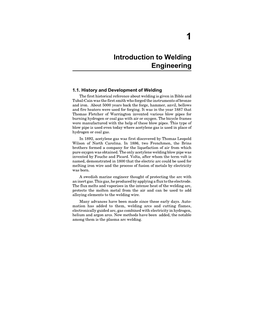 Introduction to Welding Engineering