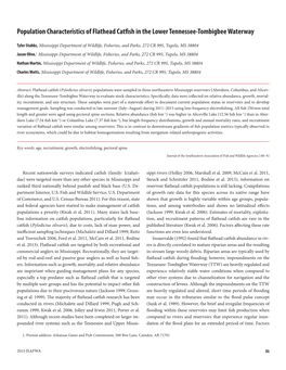 Population Characteristics of Flathead Catfish in the Lower Tennessee-Tombigbee Waterway