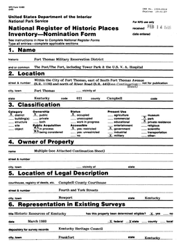 National Register of Historic Places Inventory Nomination Form 1