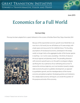 Economics for a Full World