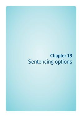 Chapter 13—Sentencing Options