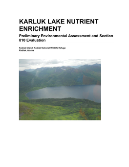 3.4. History of Karluk Lake Fishery