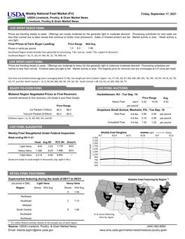 Weekly National Fowl (Pdf)