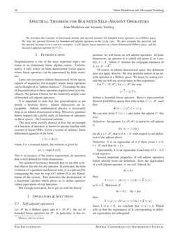 Spectral Theorem for Bounded Self-Adjoint Operators