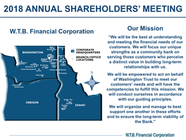 Annual Shareholders Meeting Presentation 2018