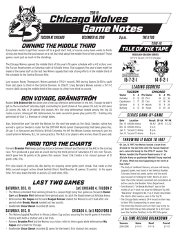 Chicago Wolves Game Notes TUCSON at CHICAGO DECEMBER 16, 2018 3 P.M