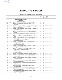 Executive Branch