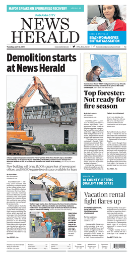 Demolition Starts at News Herald