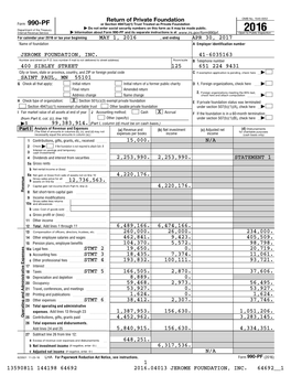 990-PF Or Section 4947(A)(1) Trust Treated As Private Foundation | Do Not Enter Social Security Numbers on This Form As It May Be Made Public