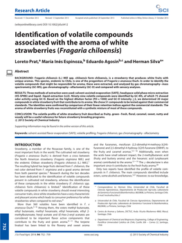 Identification of Volatile Compounds Associated with the Aroma of White