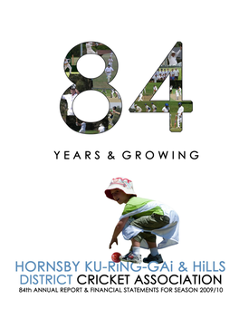 HK&HD Cricket Association Annual Report 2008-09