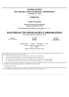 Raytheon Technologies Corporation