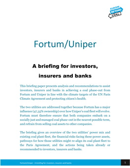 Fortum/Uniper